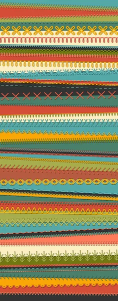 Sewing set on textile background. — Διανυσματικό Αρχείο