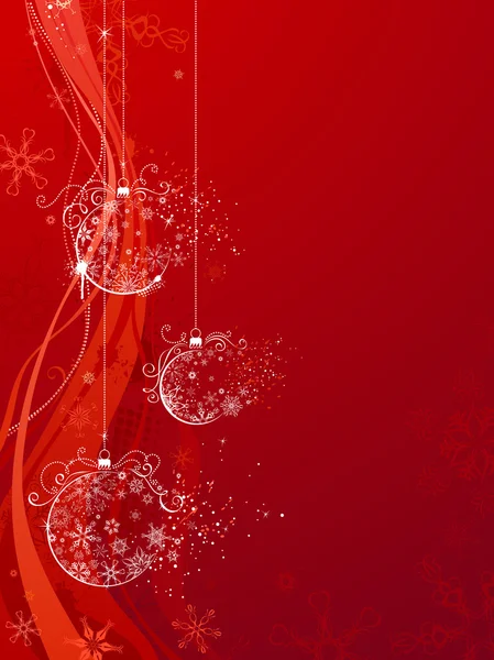 Red Christmas Background. — Stock Vector