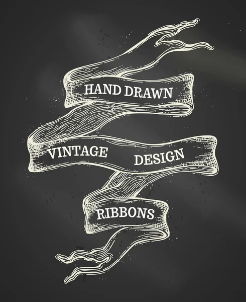 Vector vintage chalk menyfliksområdet banner. — Stock vektor