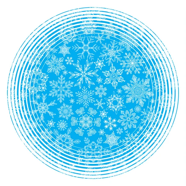 Blå vintern bakgrund. — Stock vektor