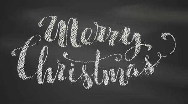 Craie Joyeux Noël Lettrage . — Image vectorielle
