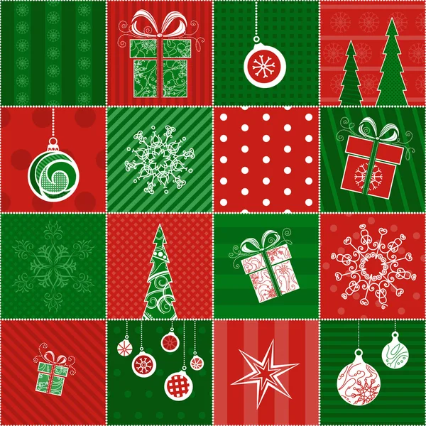 Christmas wrapping paper. — Stock Vector