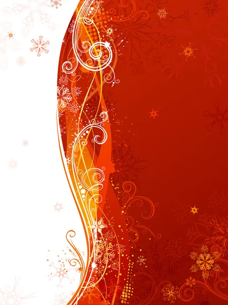 Red and white Christmas background. — Stock Vector