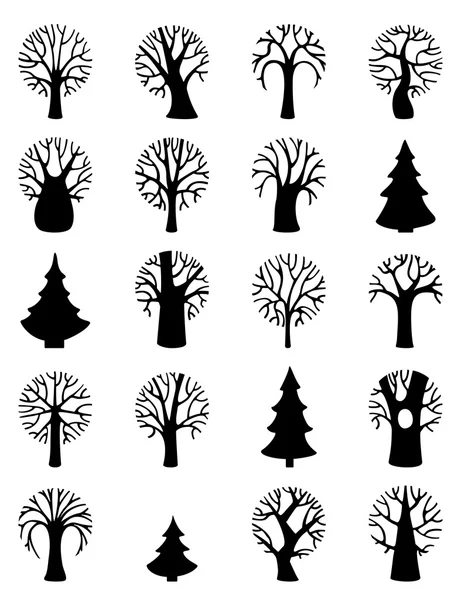Vector set of tree symbols. — ストックベクタ