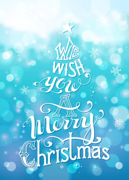 Nous vous souhaitons un joyeux Noël. — Image vectorielle