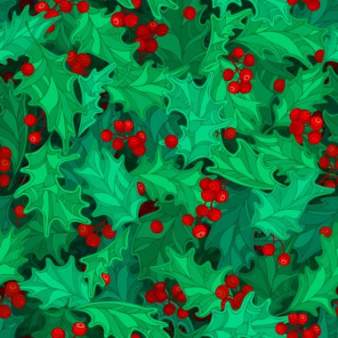 Noel holly Karpuzu seamless modeli.