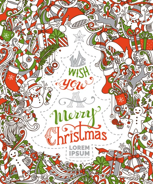 We Wish You a Merry Christmas! — Stock Vector