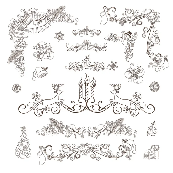 Christmas decoration set — Stock Vector