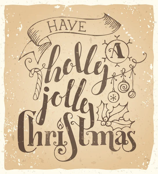 Avere un Natale Holly Jolly ! — Vettoriale Stock