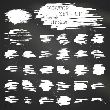 Set of vector chalk flourishes.