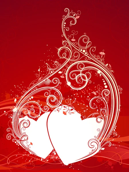 Red Valentine's background. — Stock Vector