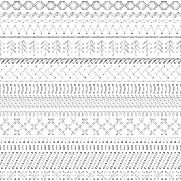 Patrón de costura blanco sin costura . — Archivo Imágenes Vectoriales