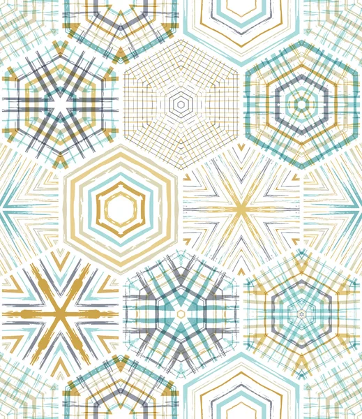 Seamless hexagons pattern. — Stock Vector