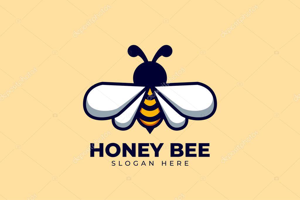 Bee logo design with modern and creative concept