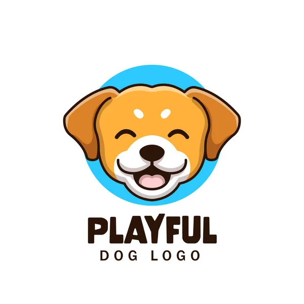 Yaratıcı çizgi film Köpek Evcil Hayvan Dükkanı Maskot Şirin Hayvan Logosu Tasarımı