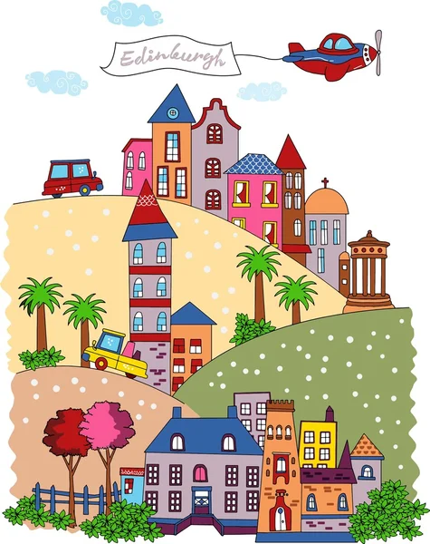 Edinburgh İskoçya karikatür tasarım
