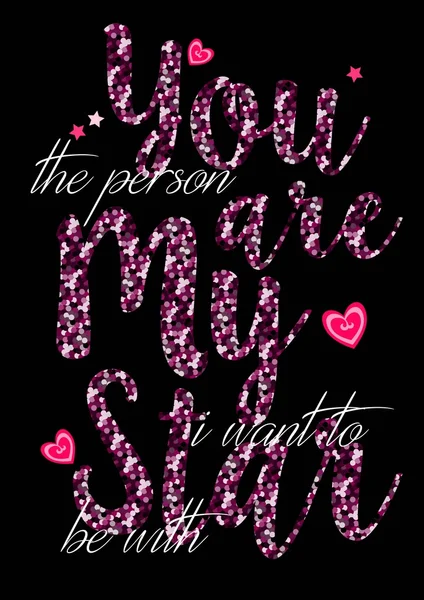 Glitter mektup vektör tasarımı