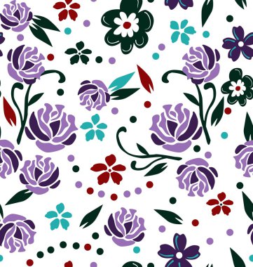 Çiçek desen vektör beyaz bankamatik