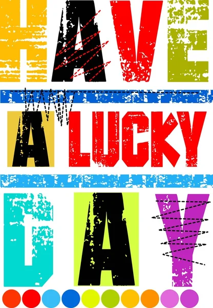 Şanslı gün vektör için t-shirt var