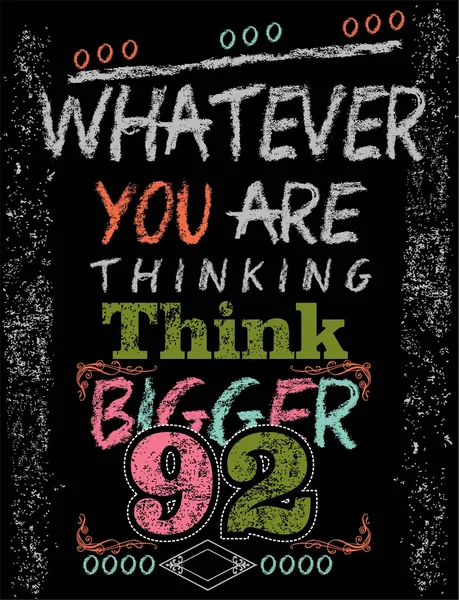 Vektör tasarım ne olursa olsun senden olduğunu düşünüyorum düşünüyorum büyük siyah arka plan