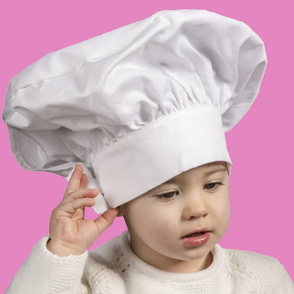 Little chef with typical hat