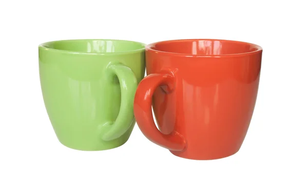 Color tea cups — Stock Photo, Image