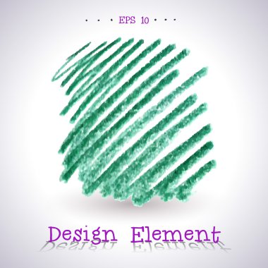 Vektör suluboya kalem lekesi.