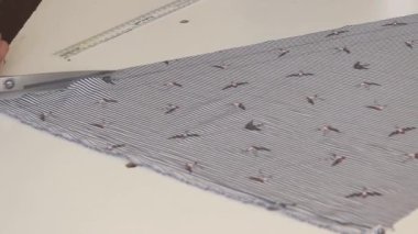 makasla kesilmiş kumaş videosu