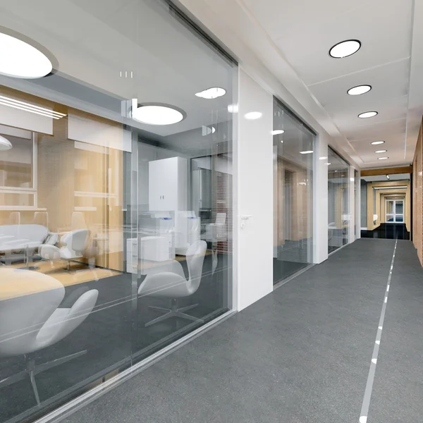 koridor modern ofis binası