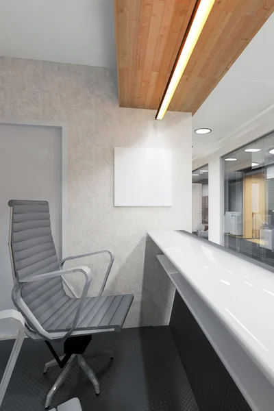 Λόμπι γραφείο και διάδρομος με χώρο υποδοχής — Φωτογραφία Αρχείου