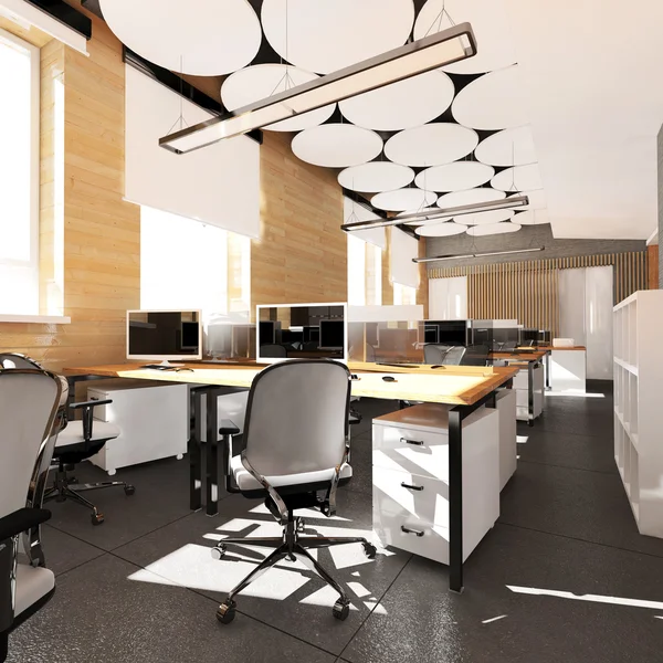Boş modern ofis iç iş yeri