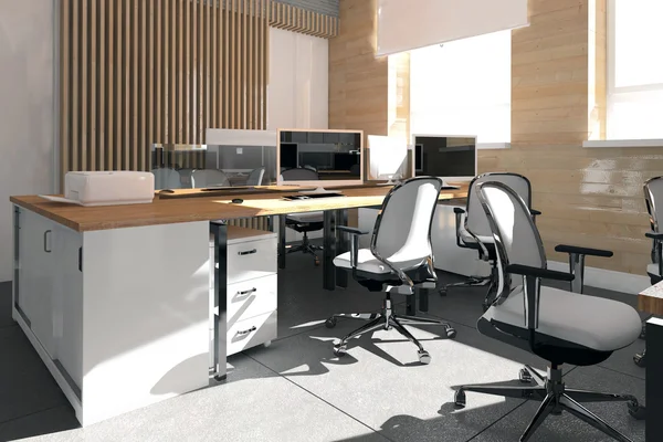 Boş modern ofis iç iş yeri