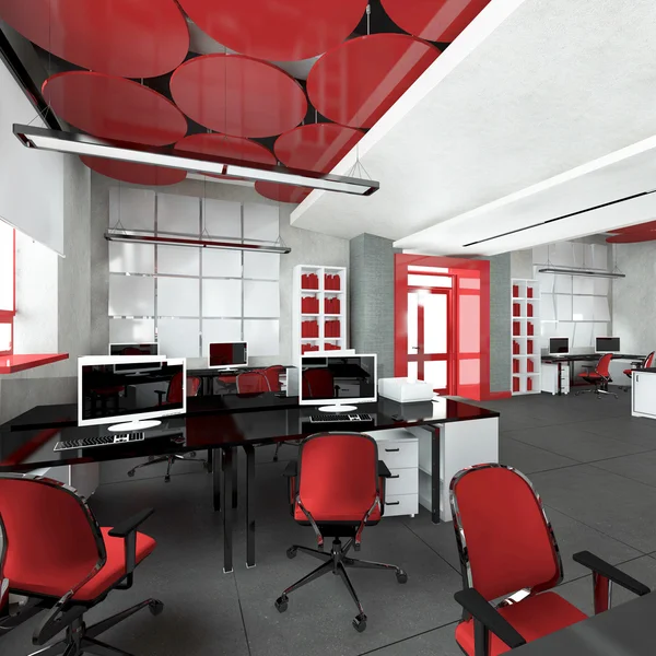 Boş modern ofis iç iş yeri