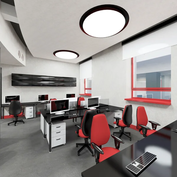 Boş modern ofis iç iş yeri