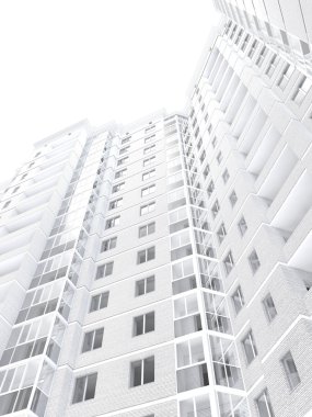 çok katlı bir bina. 