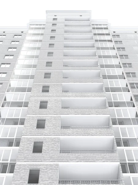 Woongebouw met meerdere verdiepingen — Stockfoto