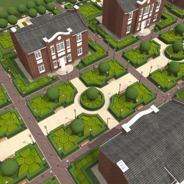 Master plan of the village