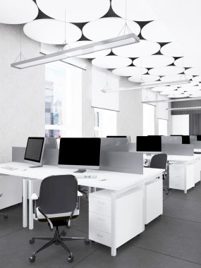 İç modern ofis render