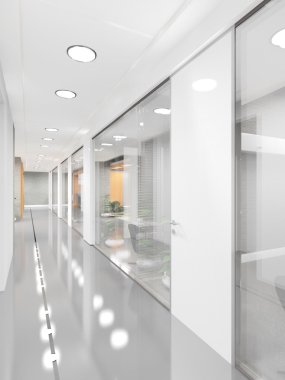 koridor modern ofis binası
