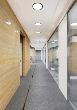 koridor modern ofis binası