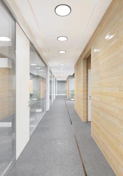 Flur eines modernen Bürogebäudes — Stockfoto