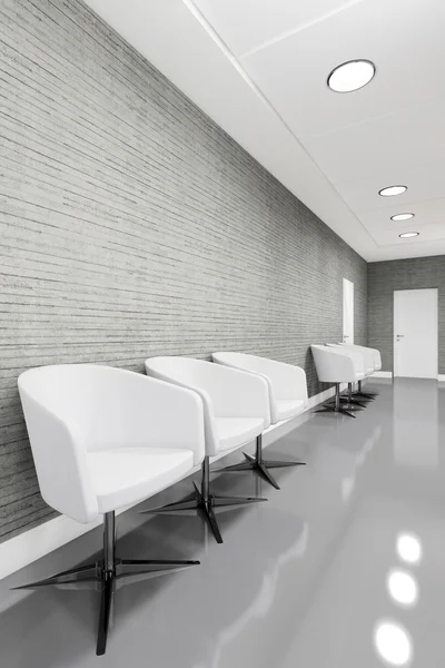 Office Entrance Area interior with armchair — Stock Photo, Image