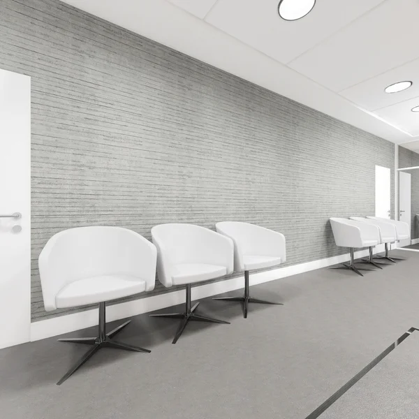 Office Entrance Area interior with armchair — Stock Photo, Image