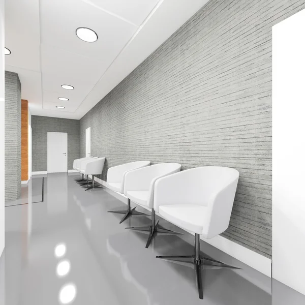 Office Entrance Area interior with armchair — Stock Photo, Image