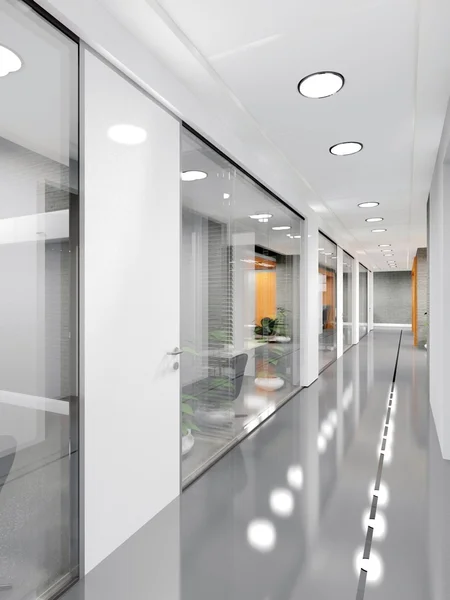 Corridor of modern office building — Stock Photo, Image