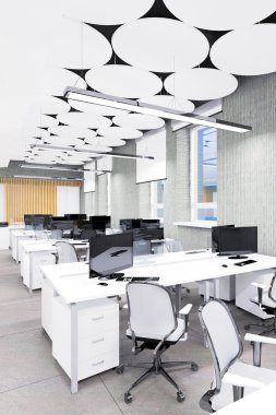 Boş modern ofis iç iş yeri
