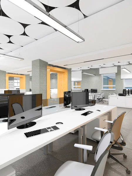 Boş modern ofis iç iş yeri