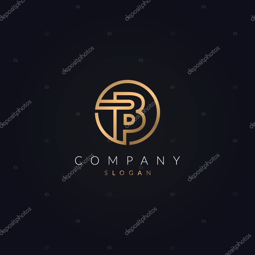 Creative B Letter Logo Icon Design Template with Circle Shape