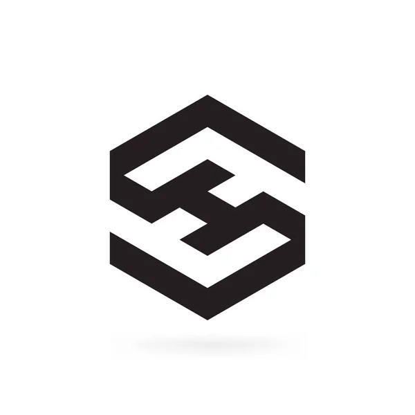 Creatief Modern Unieke Letter Logo Icoon Design Vector Sjabloon — Stockvector