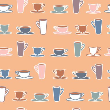 Vektör Şeftali Kahve Bardakları kusursuz bir altyapısı var. Kumaş, hatıra defteri ve duvar kağıdı projeleri için mükemmel..